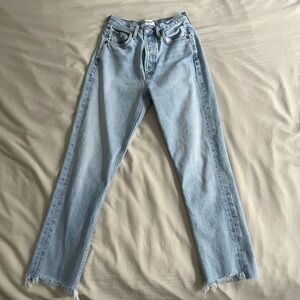 Agolde Riley Hi Rise Straight Crop